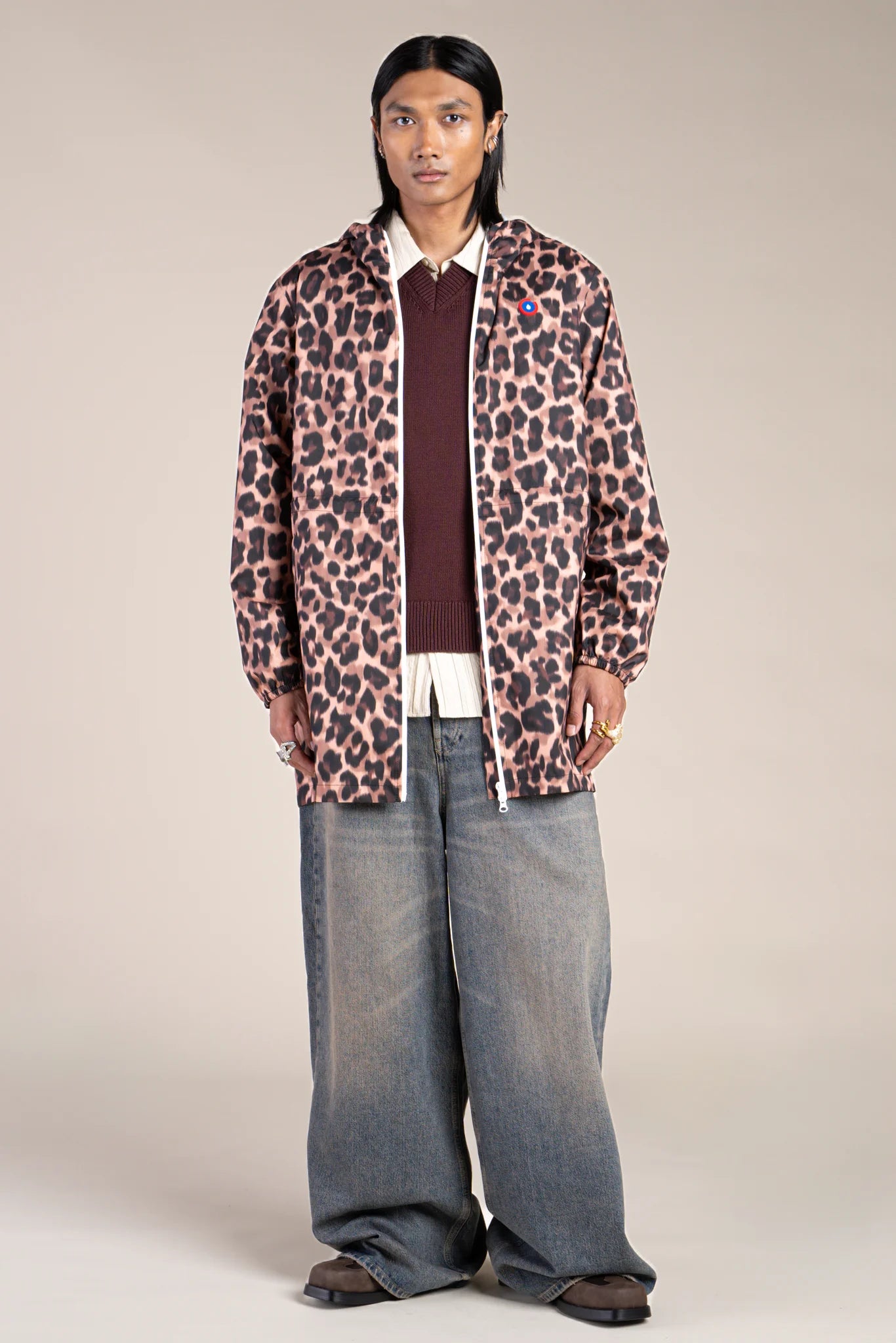Amelot Imprimé- Imperméable Long - Flotte 