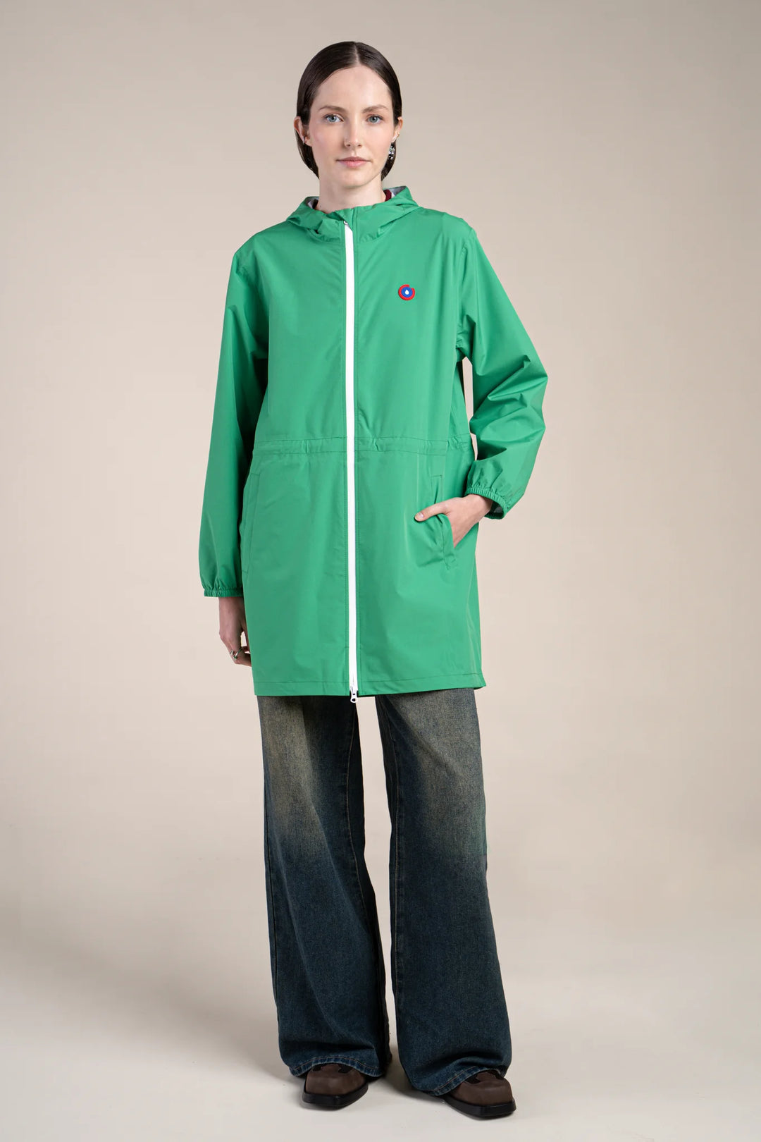 Impermeable Femme Flotte Vestes et Vetements de Pluie
