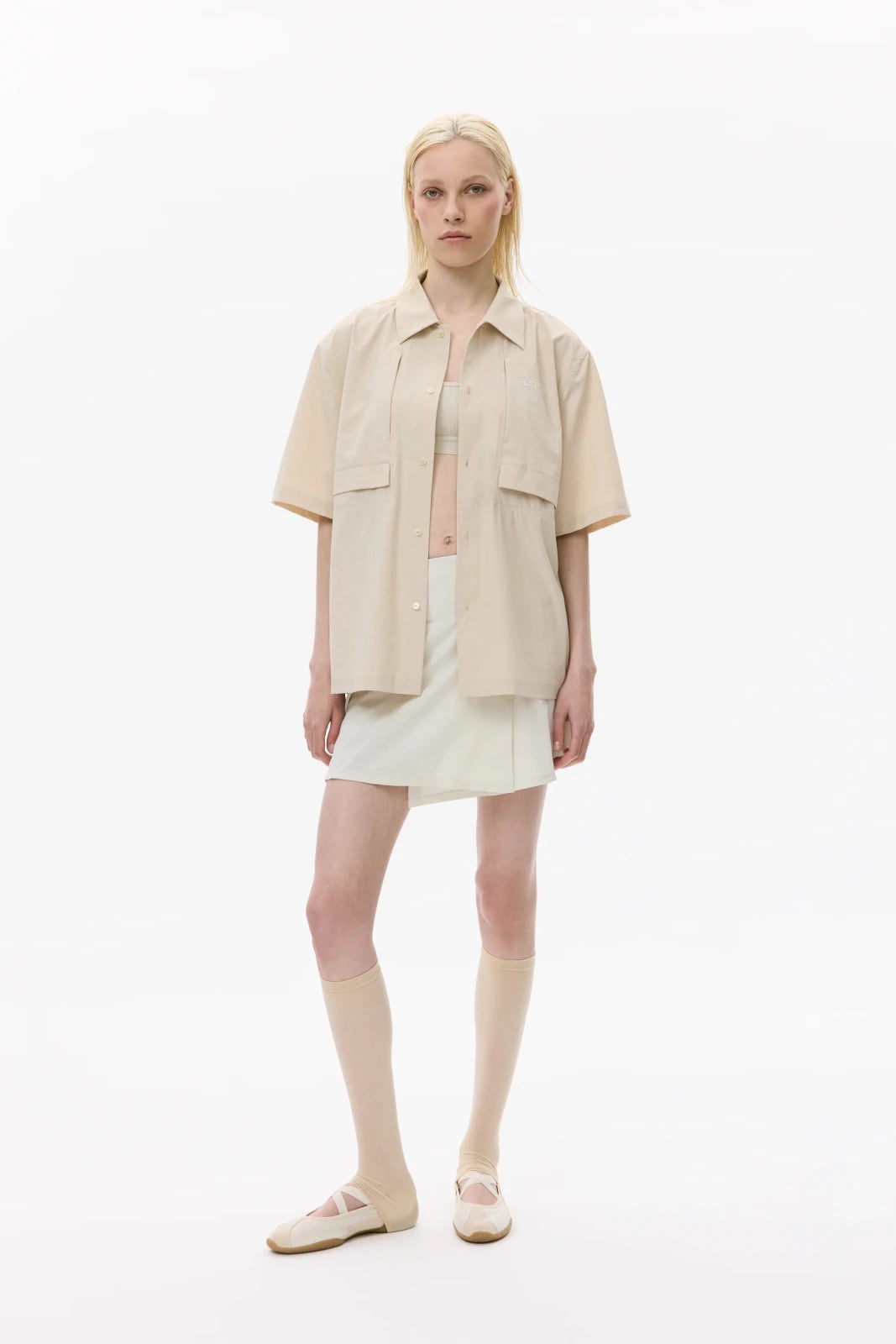 Colbert - Chemise Anti-UV ultra-légère - Flotte couleur craie 