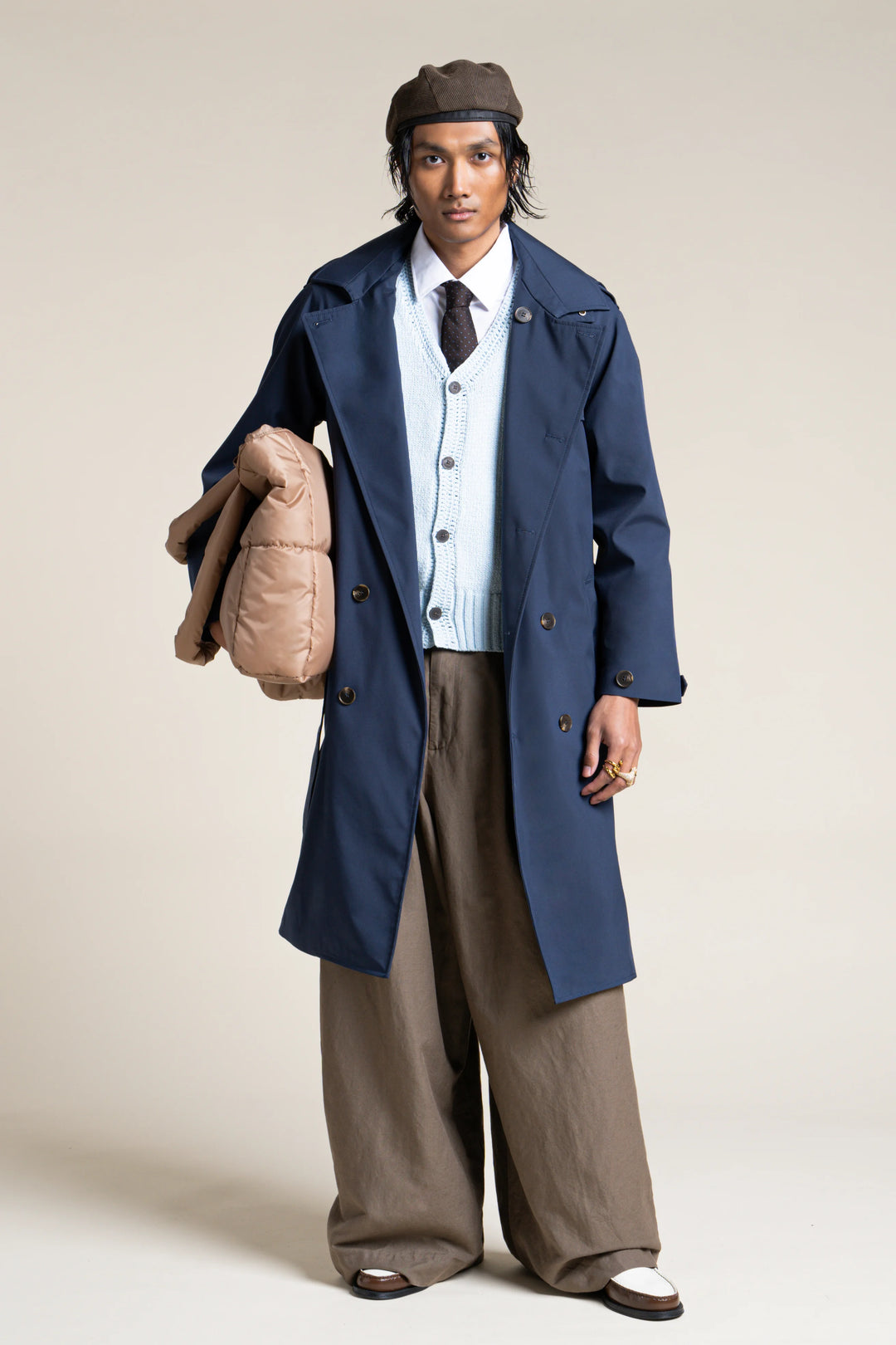 Montaigne Trench Imperméable Mi-Long Flotte