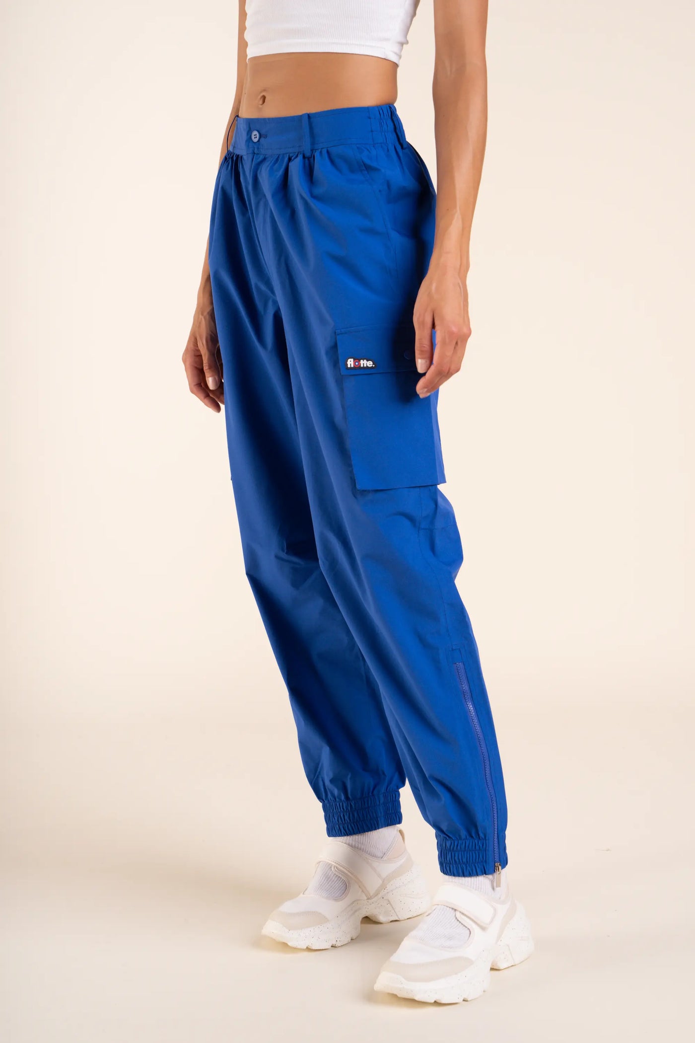 Pantalon imperméable Gambetta cargo multipoches #couleur_bleu-roi