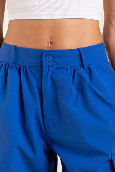 Pantalon imperméable Gambetta cargo multipoches #couleur_bleu-roi