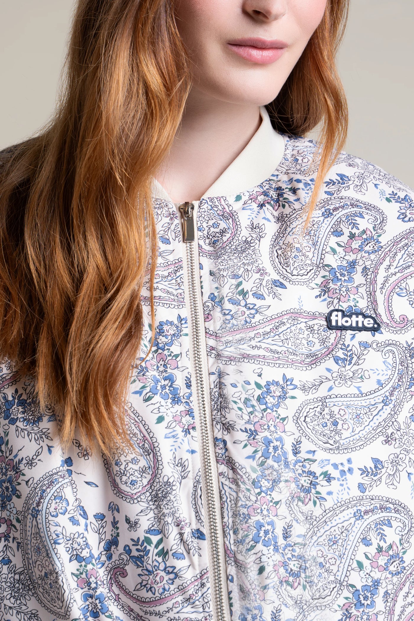 Alesia - Veste Bomber - Flotte #couleur_cachemire