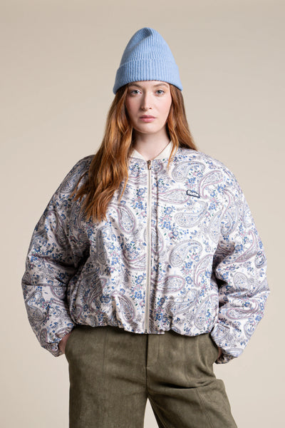 Alesia - Veste Bomber - Flotte #couleur_cachemire