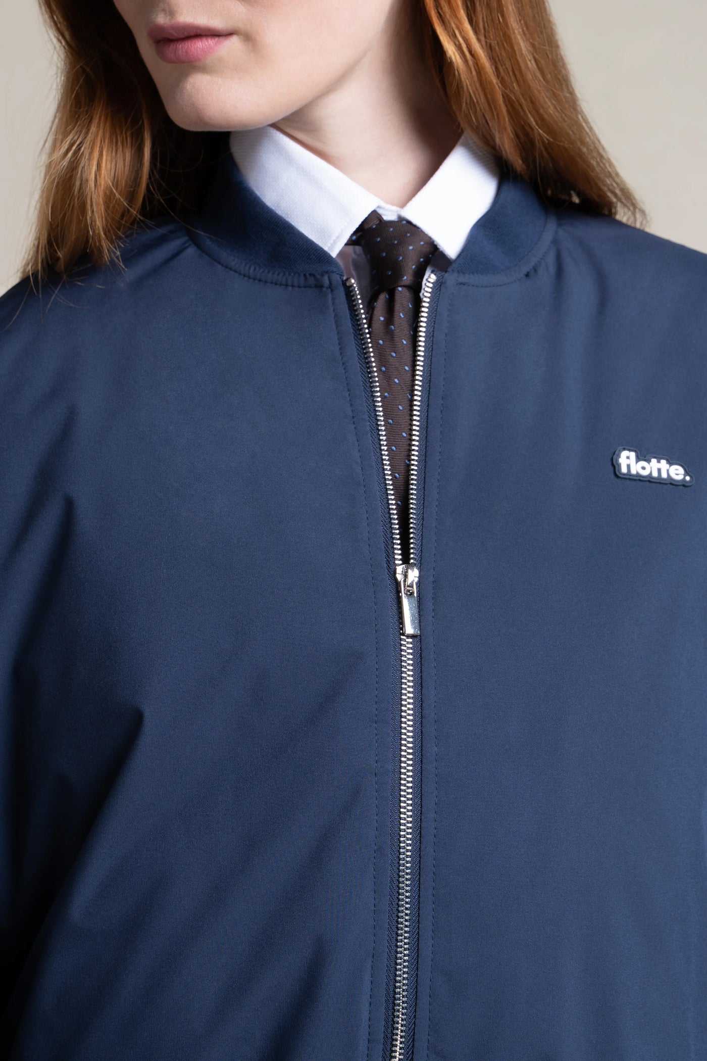 Alesia - Veste Bomber - Flotte #couleur_indigo