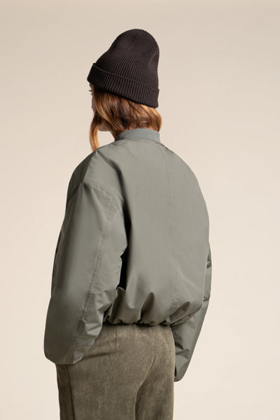Alesia - Veste Bomber - Flotte #couleur_kaki