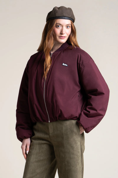 Alesia - Veste Bomber - Flotte #couleur_prune