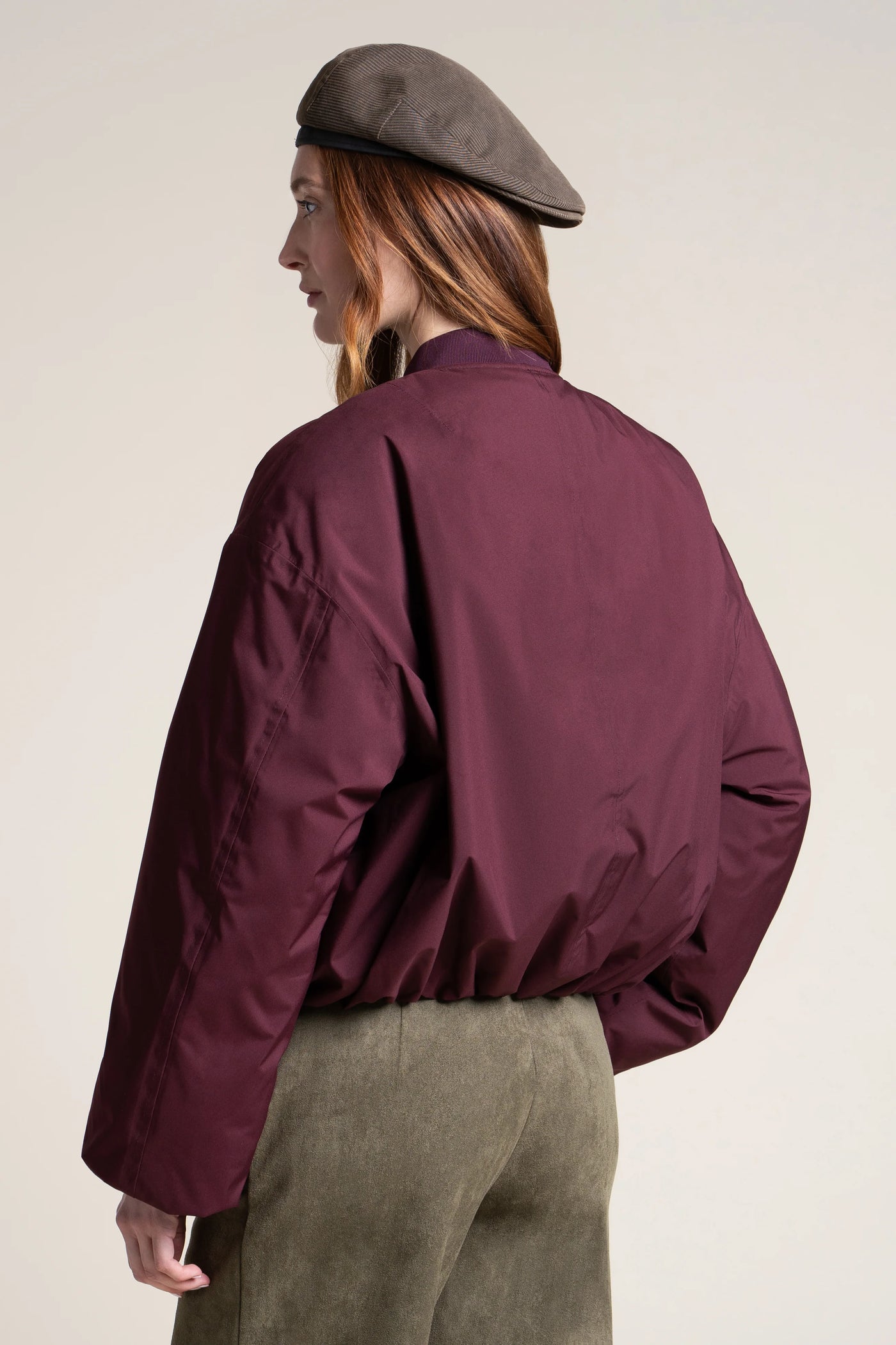Alesia - Veste Bomber - Flotte #couleur_prune