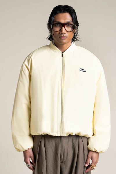 Alésia- Veste Bomber - Flotte #couleur_butter