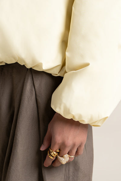 Alésia- Veste Bomber - Flotte #couleur_butter