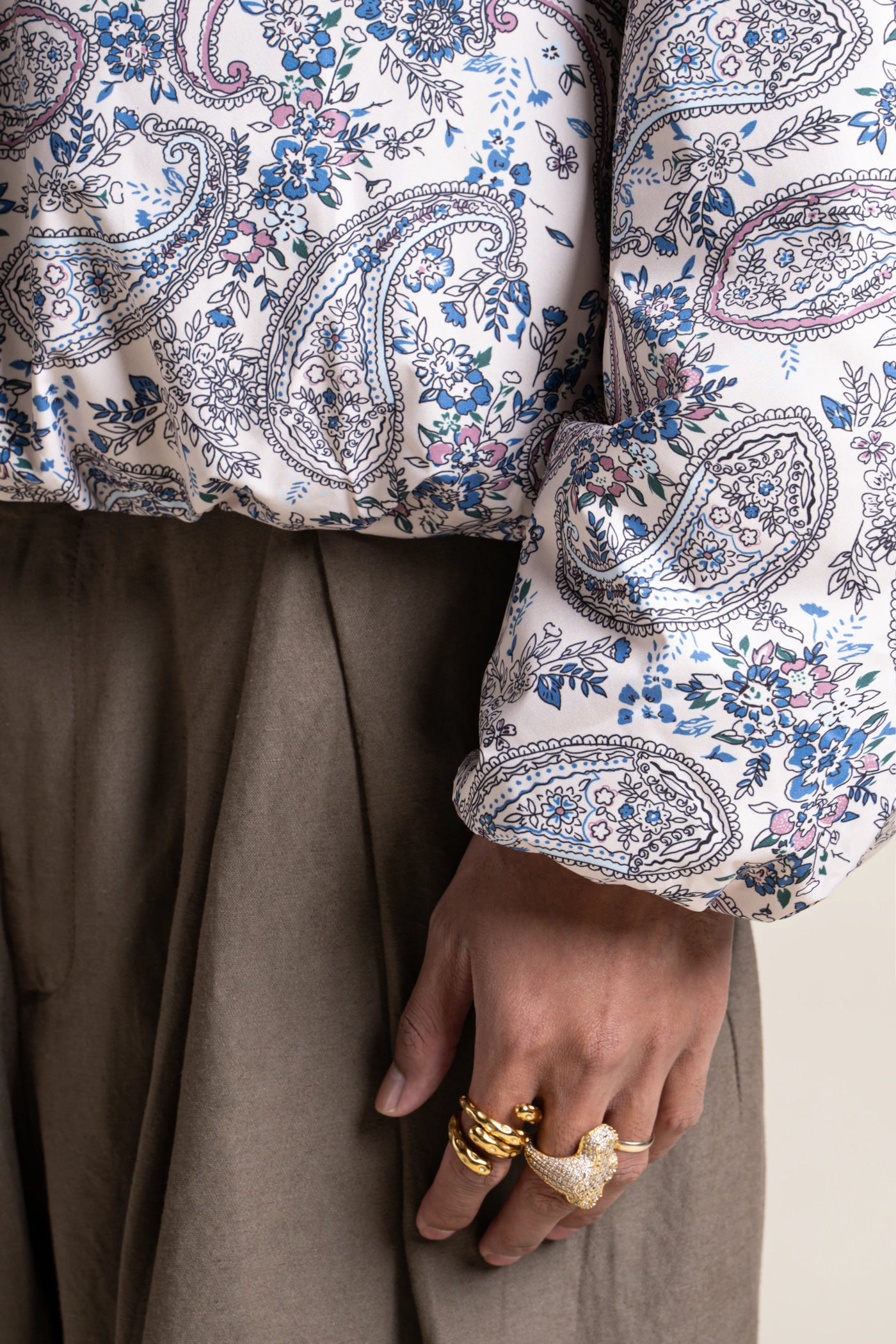 Alésia- Veste Bomber - Flotte couleur cachemire #couleur_cachemire