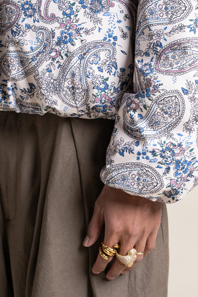 Alésia- Veste Bomber - Flotte couleur cachemire #couleur_cachemire