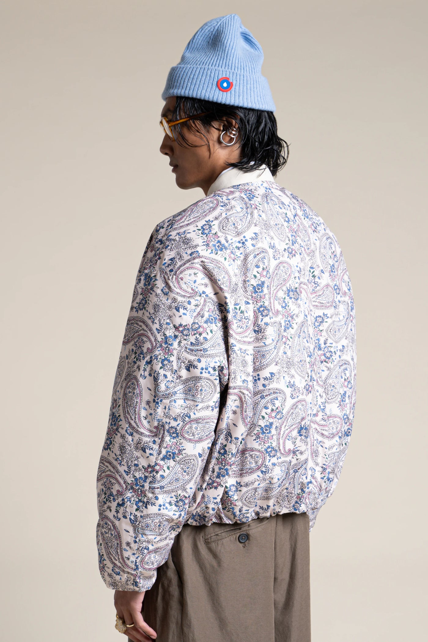 Alésia- Veste Bomber - Flotte couleur cachemire #couleur_cachemire