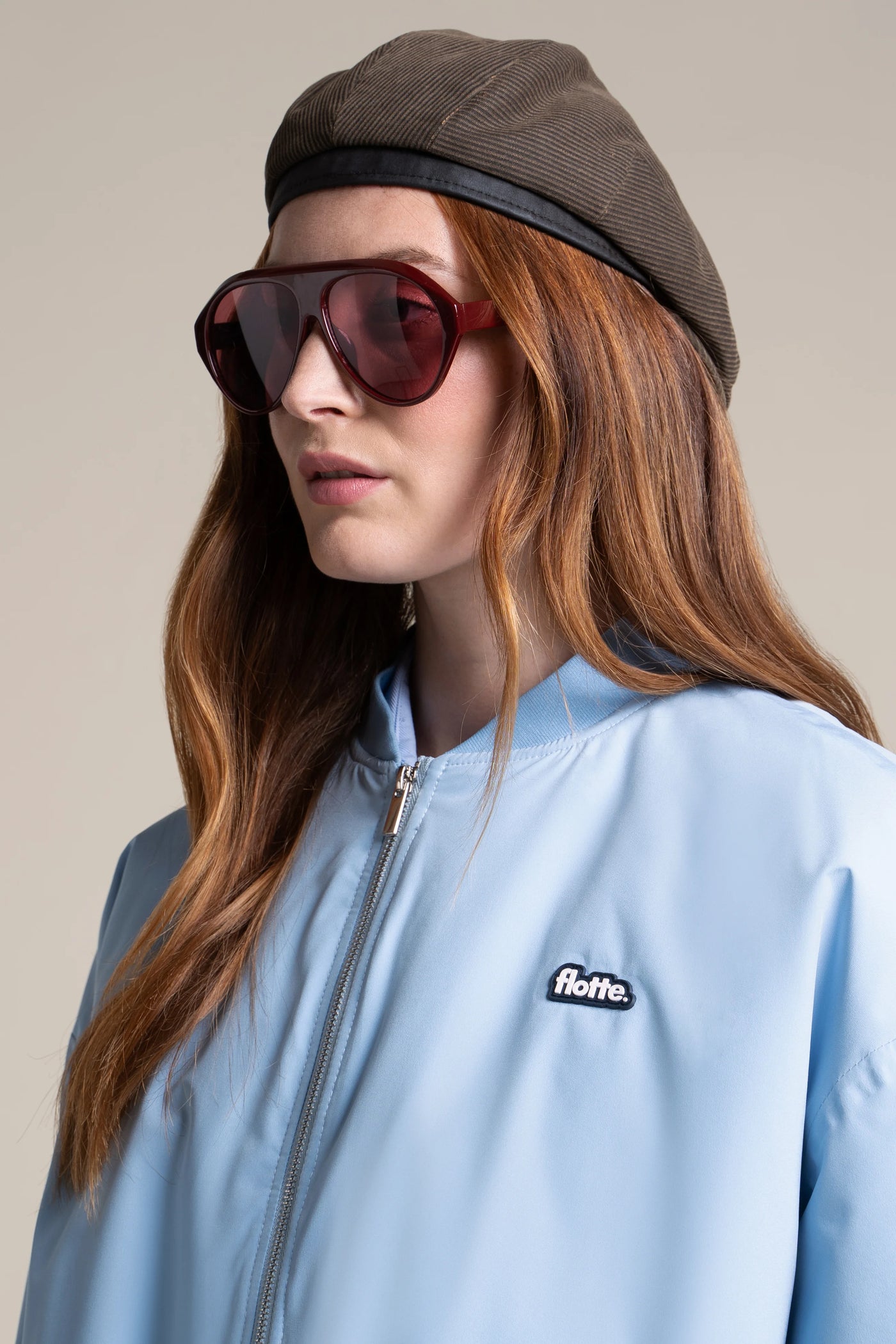 Alesia - Veste Bomber - Flotte #couleur_ciel