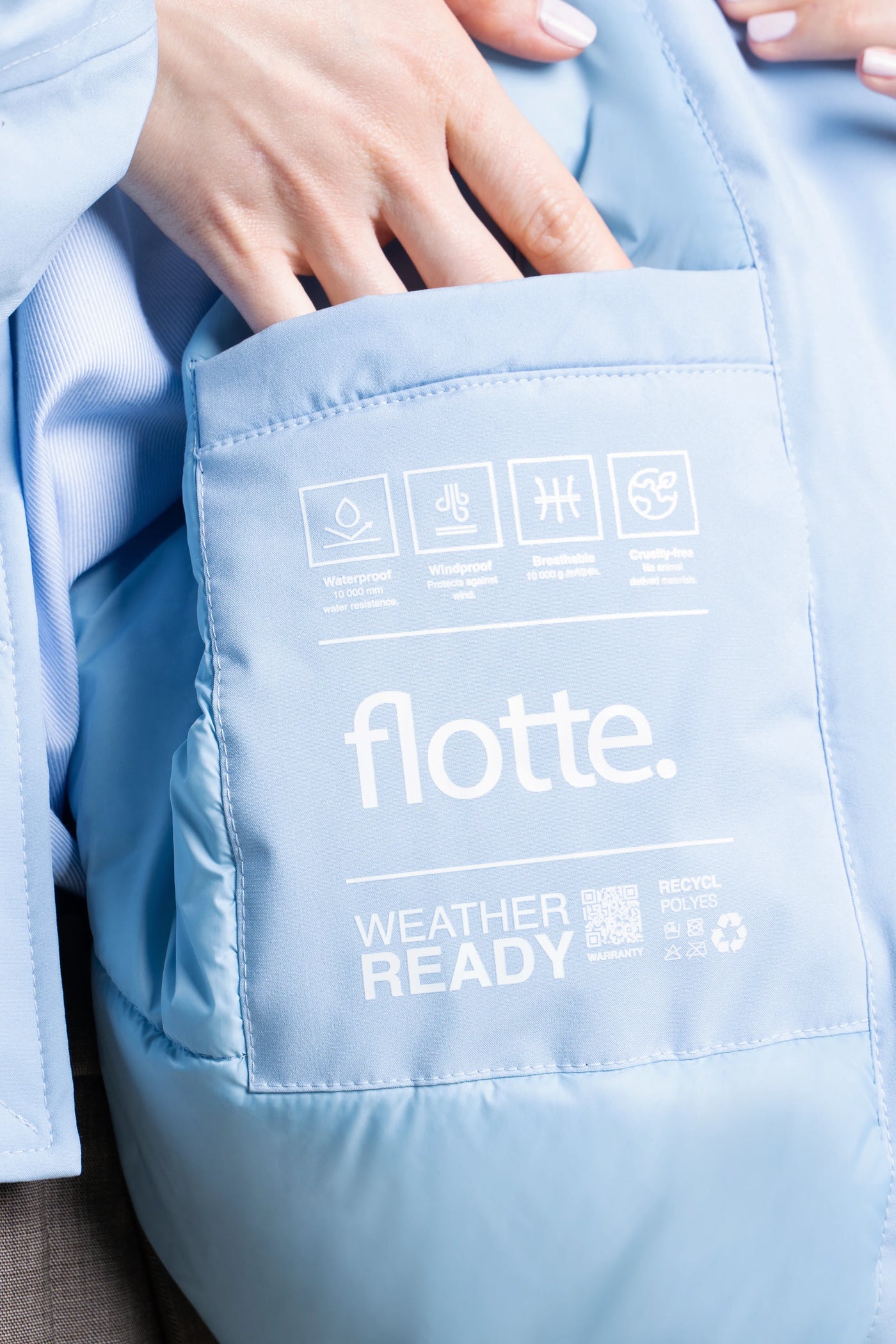 Alesia - Veste Bomber - Flotte #couleur_ciel