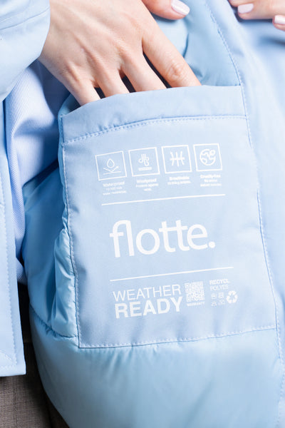 Alesia - Veste Bomber - Flotte #couleur_ciel