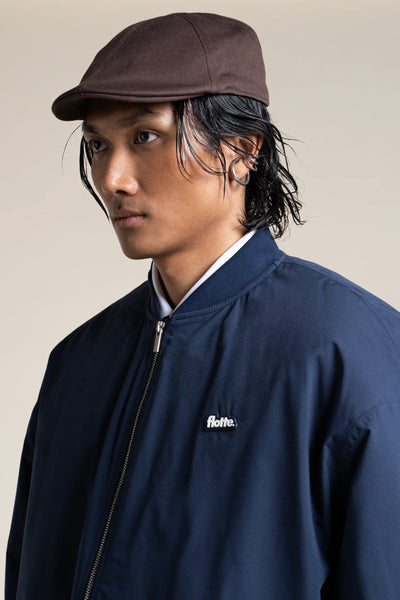 Alésia- Veste Bomber - Flotte couleur indigo #couleur_indigo