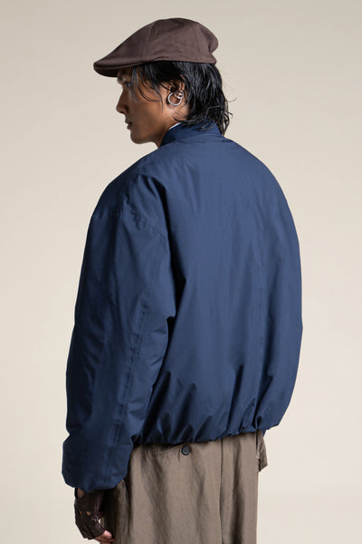 Alésia- Veste Bomber - Flotte couleur indigo #couleur_indigo