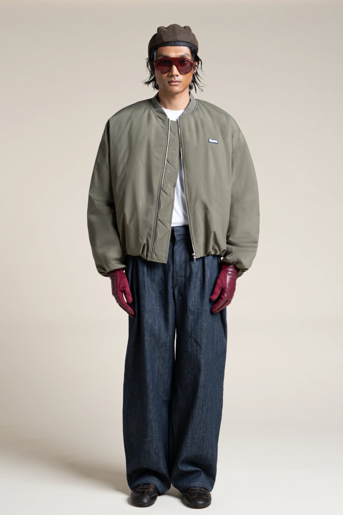 Alésia- Veste Bomber - Flotte couleur kaki #couleur_kaki