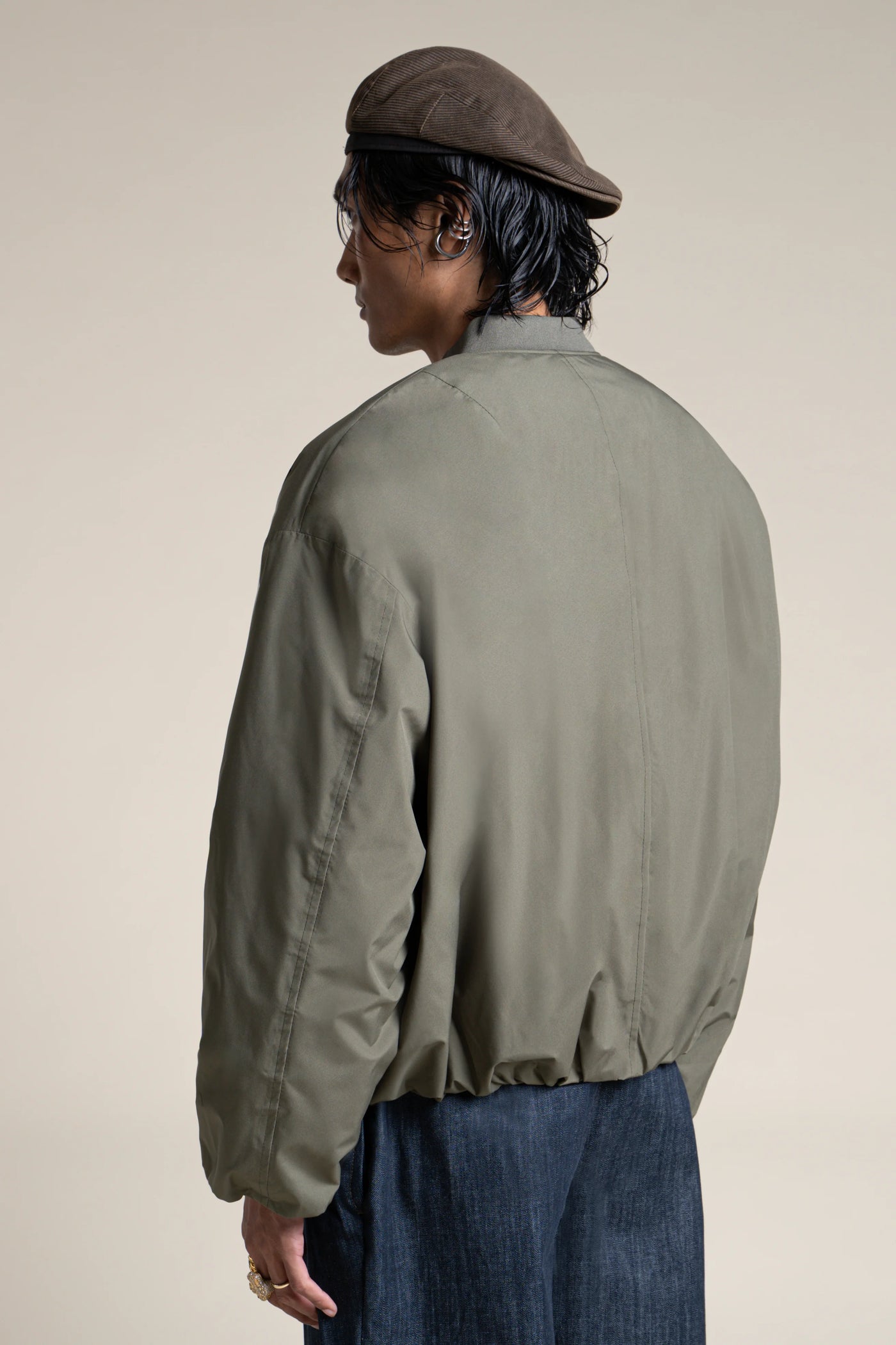 Alésia- Veste Bomber - Flotte couleur kaki #couleur_kaki