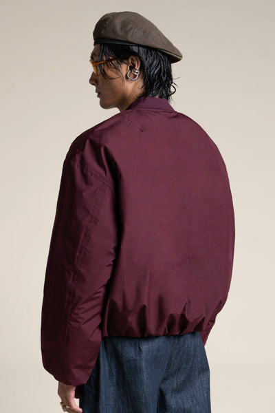 Alésia- Veste Bomber - Flotte couleur prune #couleur_prune