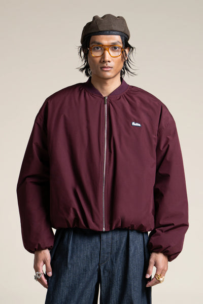 Alésia- Veste Bomber - Flotte couleur prune #couleur_prune