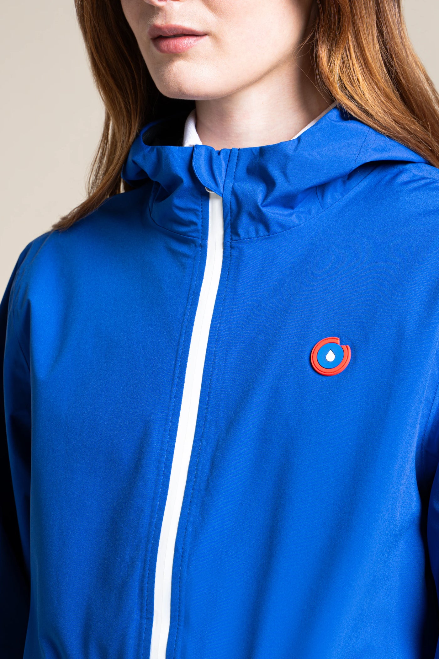 Amelot Couleur - Imperméable long - Flotte couleur bleu roi #couleur_bleu-roi