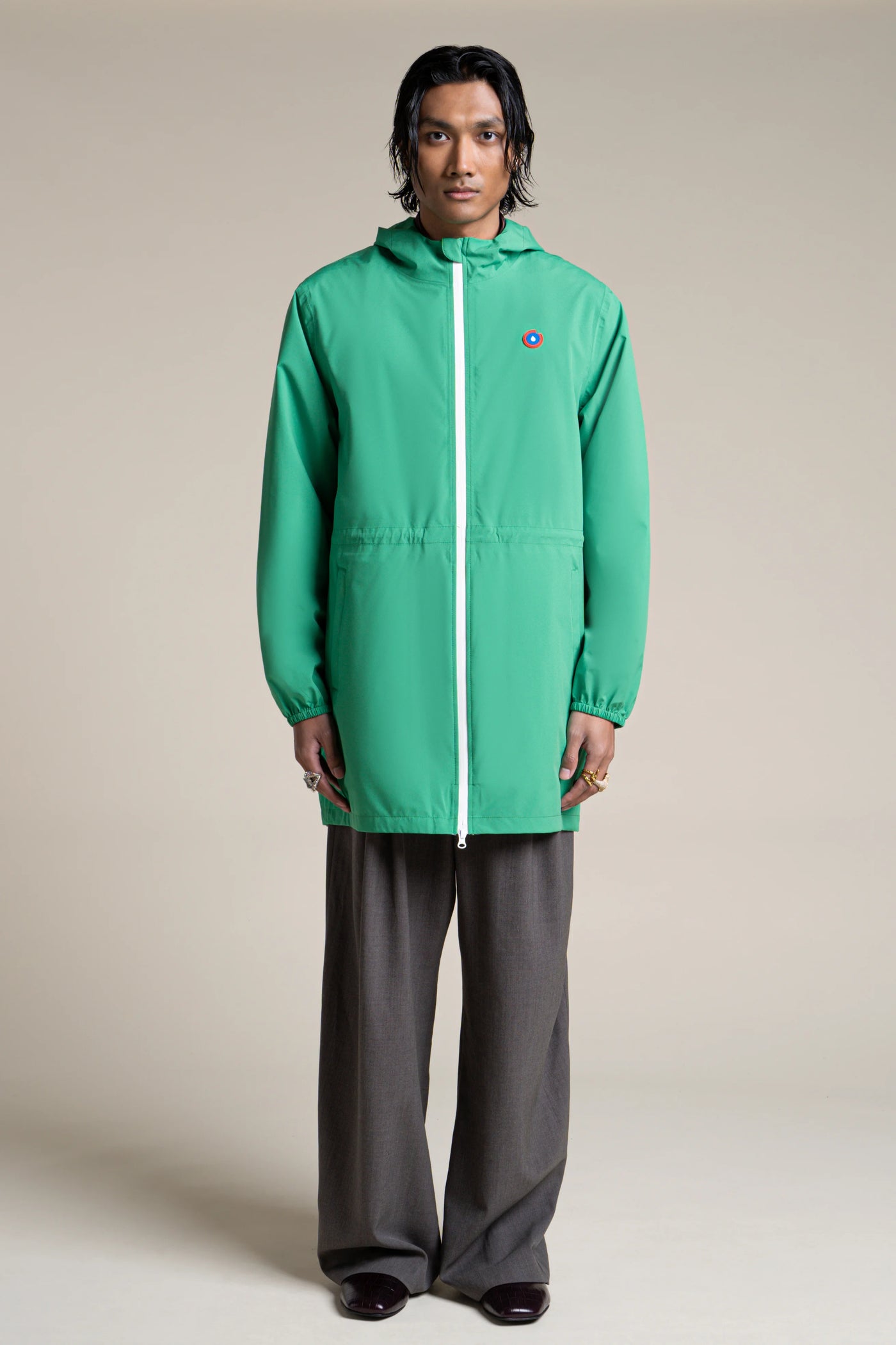 Amelot Couleur - Imperméable long - Flotte #couleur_cactus