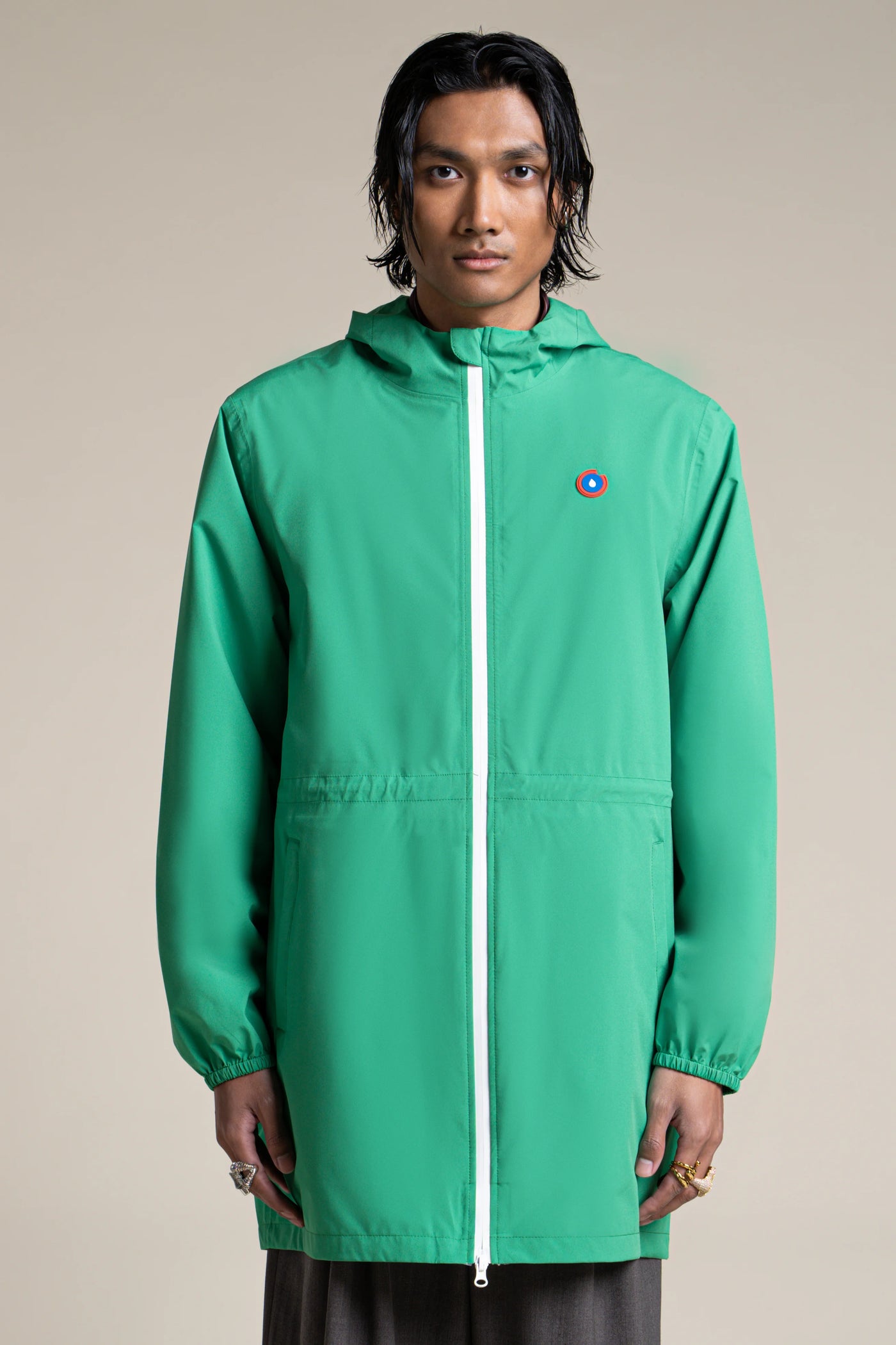 Amelot Couleur - Imperméable long - Flotte #couleur_cactus