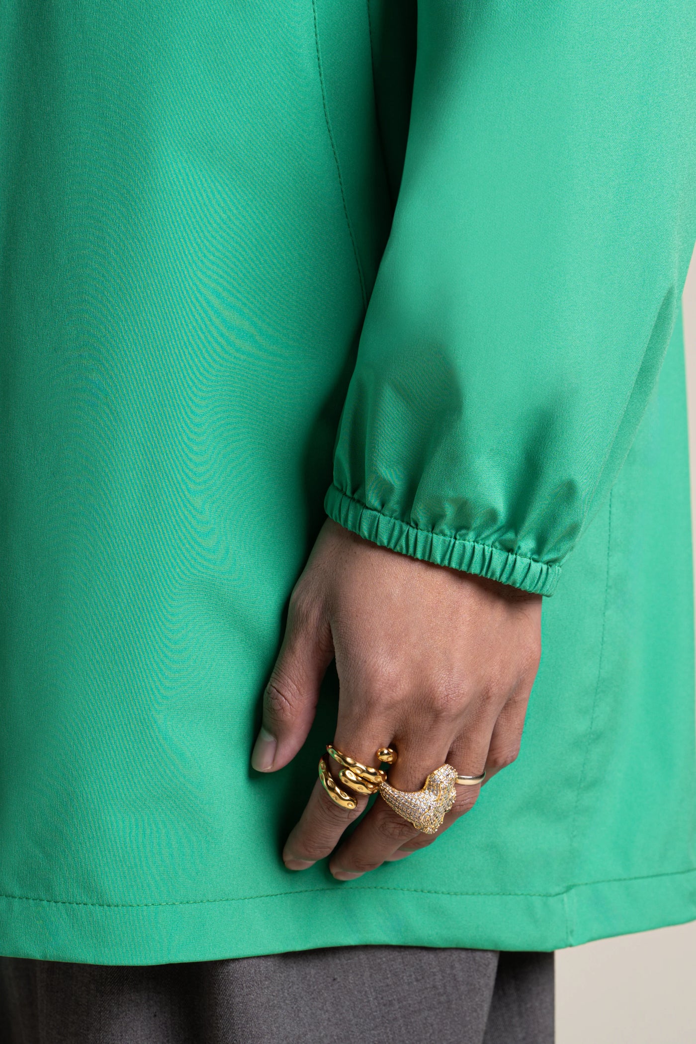 Amelot Couleur - Imperméable long - Flotte #couleur_cactus