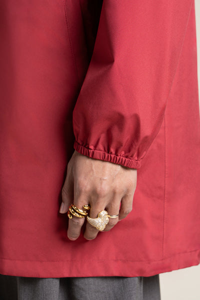 Amelot Couleur - Imperméable long - Flotte #couleur_cerise