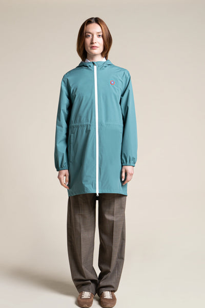 Amelot Couleur - Imperméable long - Flotte couleur emeraude #couleur_emeraude
