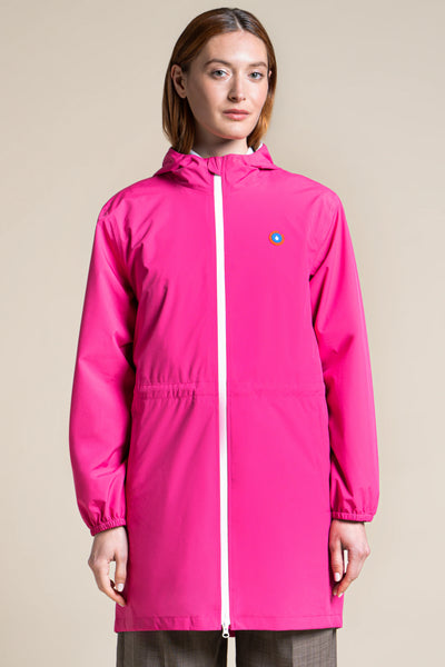 Amelot Couleur - Imperméable long - Flotte couleur fuschia #couleur_fuschia