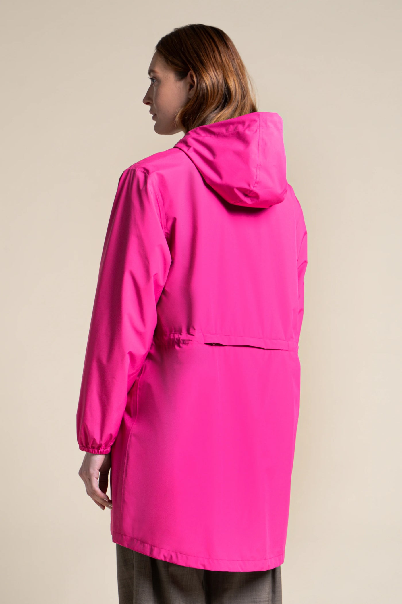 Amelot Couleur - Imperméable long - Flotte couleur fuschia #couleur_fuschia