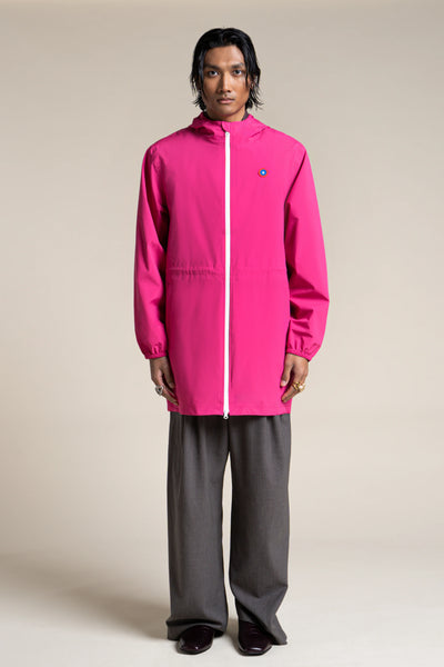 Amelot Couleur - Imperméable long - Flotte #couleur_fuschia