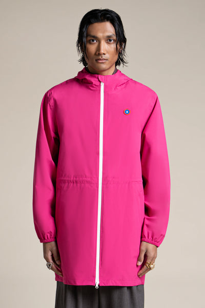 Amelot Couleur - Imperméable long - Flotte #couleur_fuschia