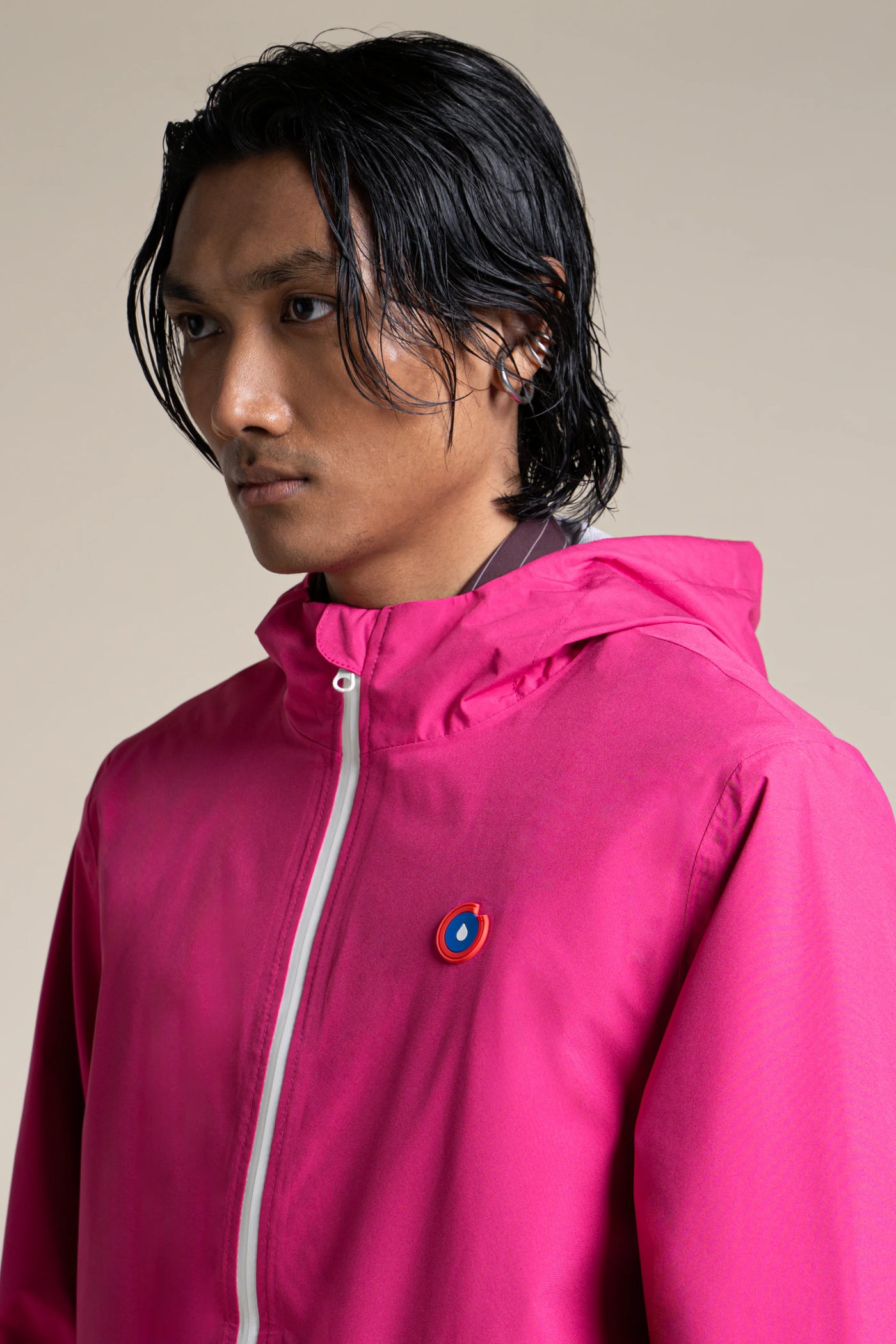 Amelot Couleur - Imperméable long - Flotte #couleur_fuschia