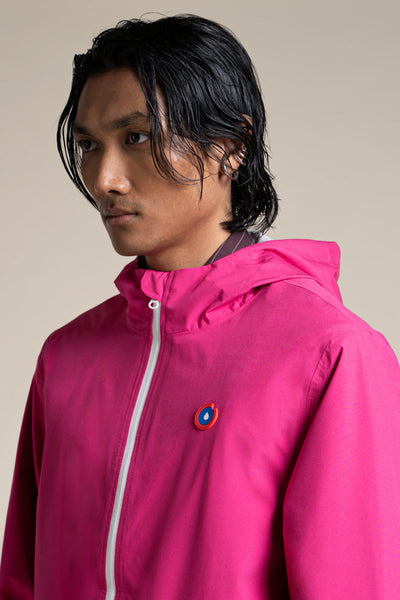 Amelot Couleur - Imperméable long - Flotte #couleur_fuschia