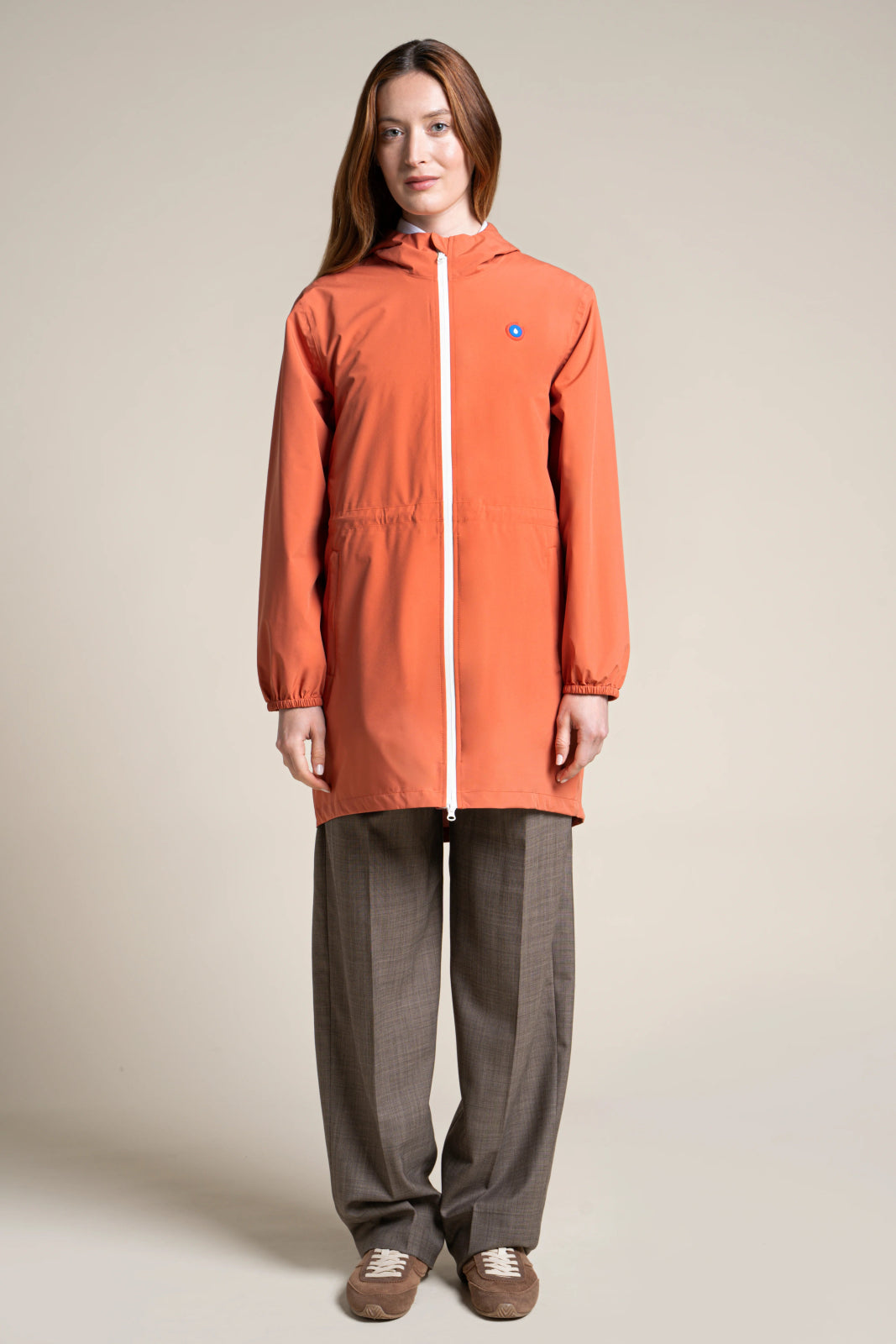Amelot Couleur - Imperméable long - Flotte couleur ginger #couleur_ginger