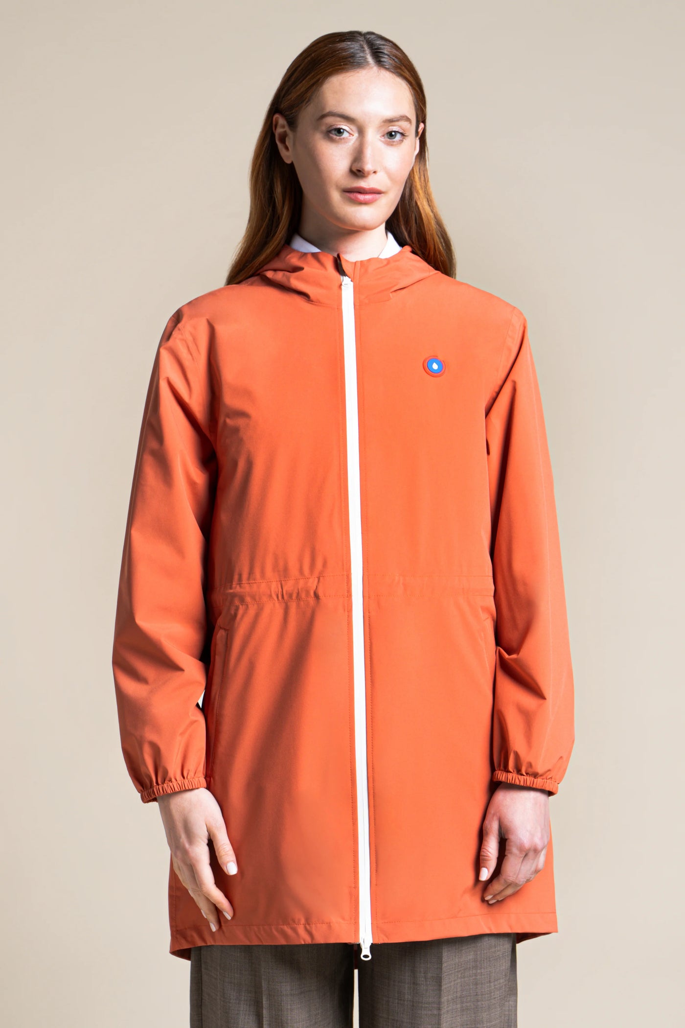 Amelot Couleur - Imperméable long - Flotte couleur ginger #couleur_ginger