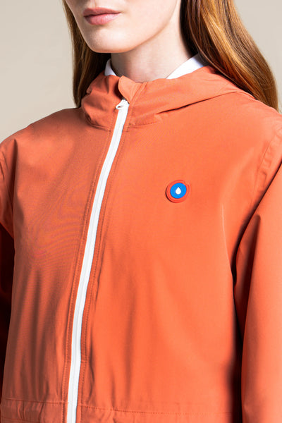Amelot Couleur - Imperméable long - Flotte couleur ginger #couleur_ginger