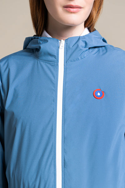 Amelot Couleur - Imperméable long - Flotte couleur orage #couleur_orage