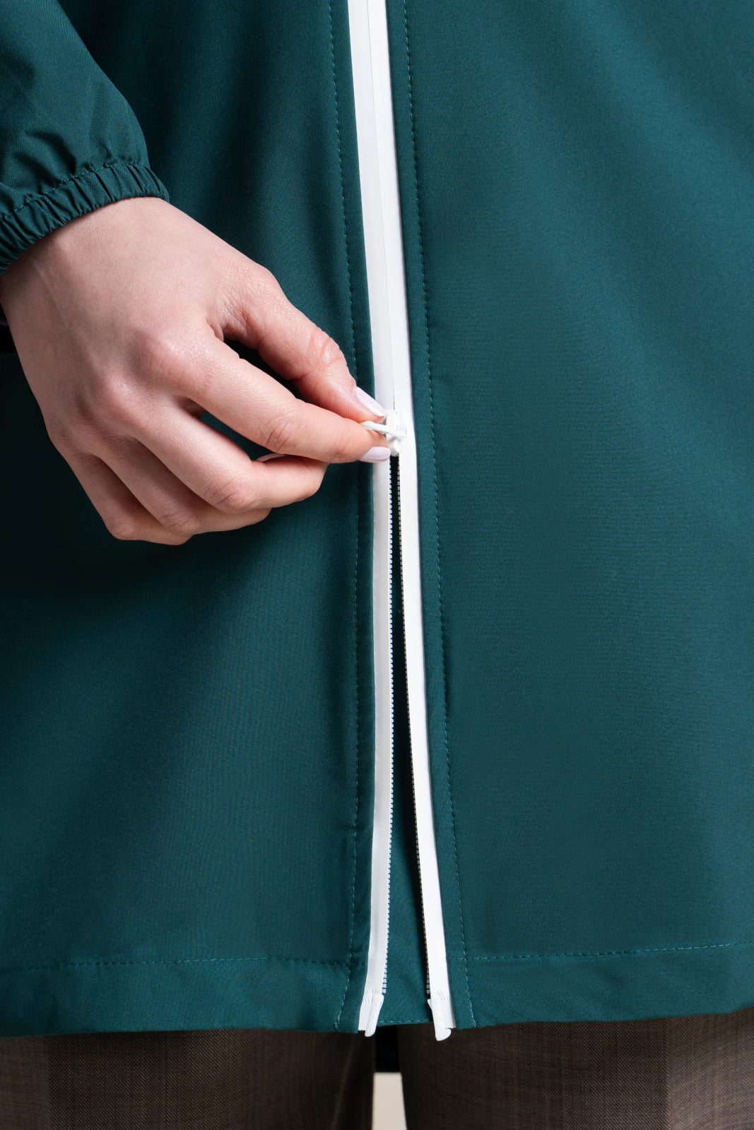 Amelot Couleur - Imperméable long - Flotte couleur sapin #couleur_sapin