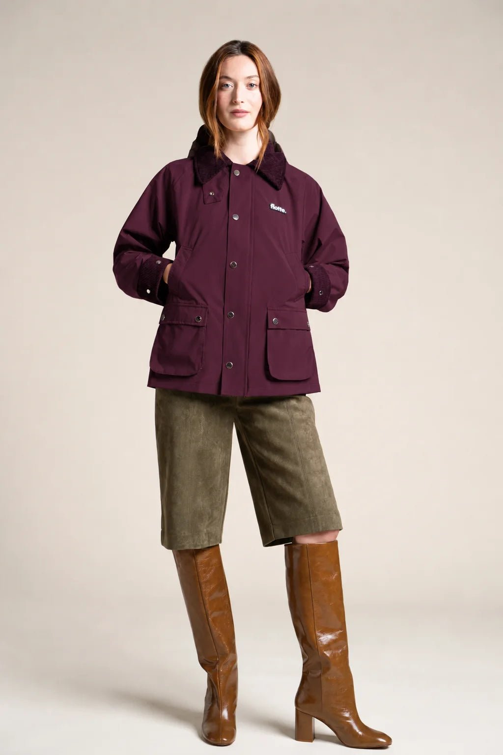 Archives - Imperméable inspiré des vestes de chasse - Flotte couleur prune 
