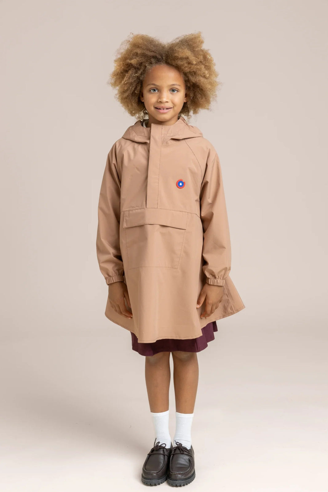 Avron - Cape de pluie Imperméable pour enfants - Flotte couleur cannelle 