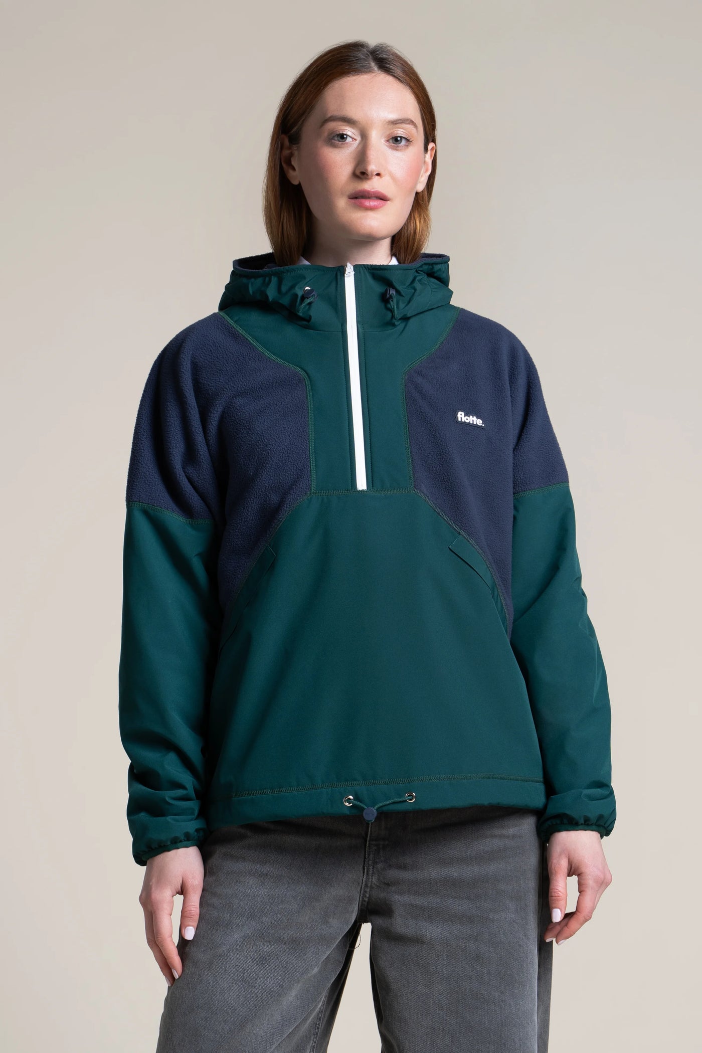 Bel Air - Hoodie Polaire - Flotte #couleur_sapin-indigo