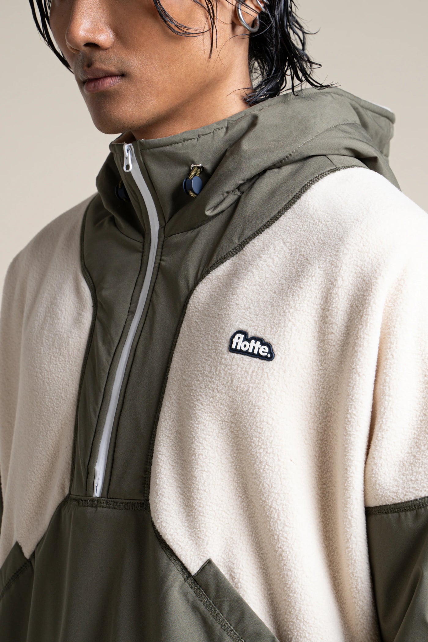 Bel-Air - Veste polaire - Flotte #couleur_kaki-coquille