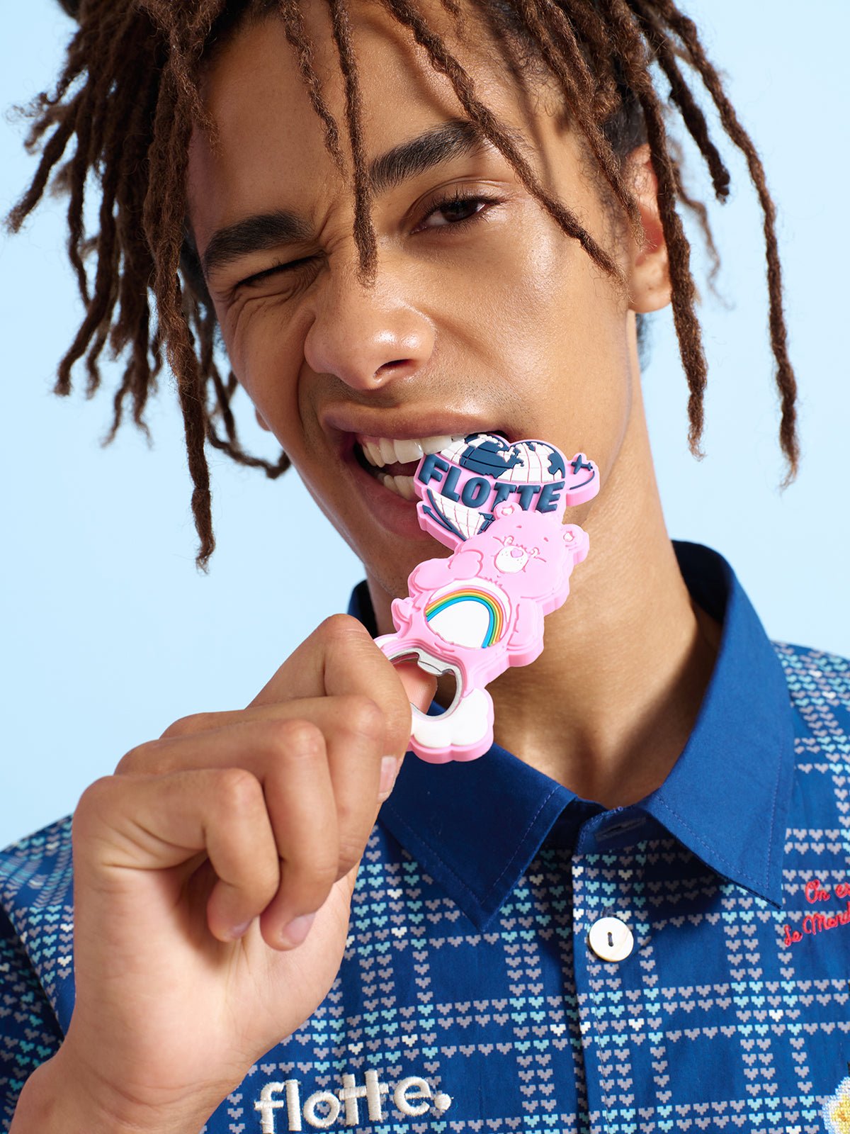 décapsuleur ouvre-bouteille collaboration flotte x bisounours carebears 