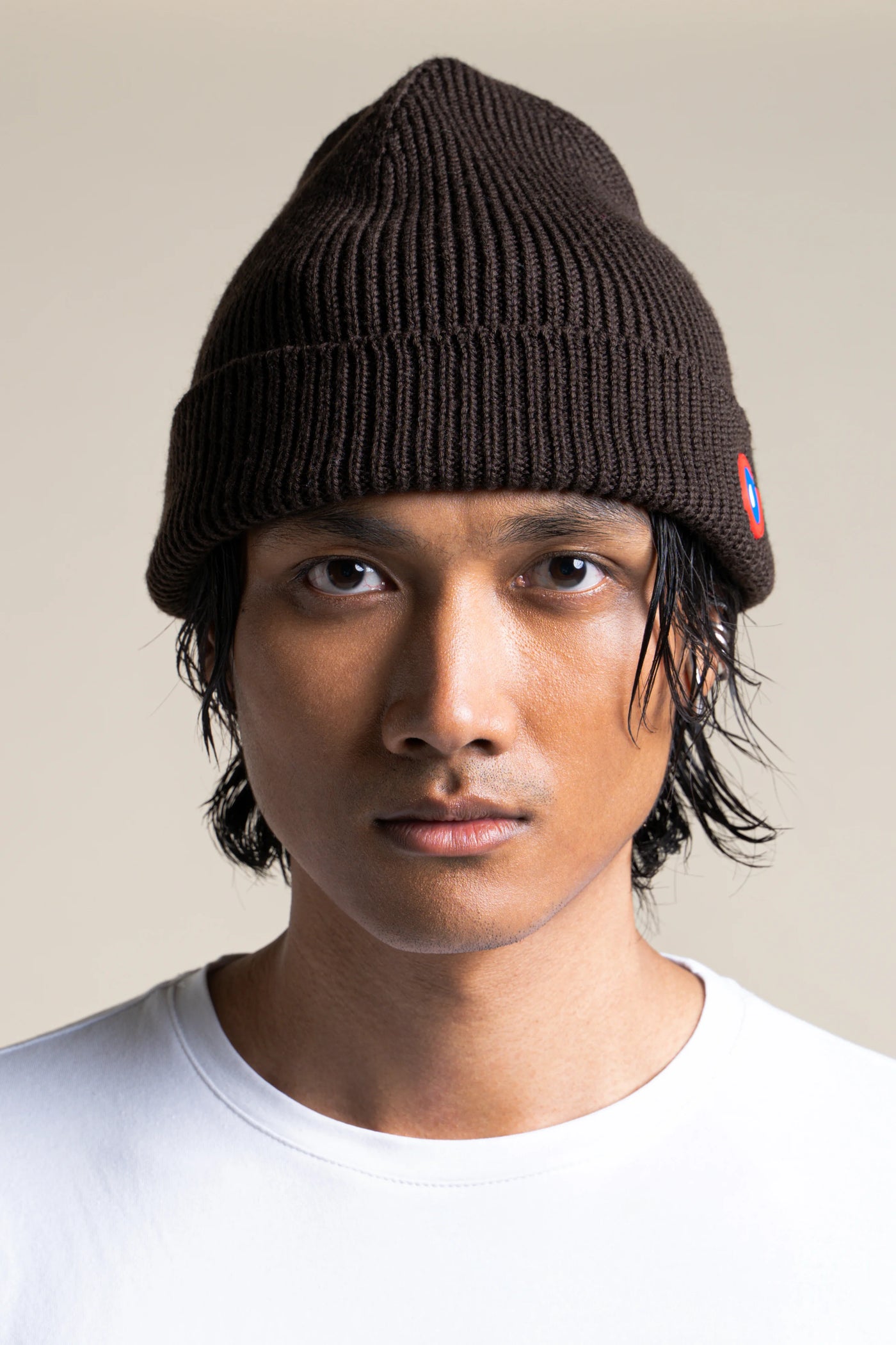 Le Bonnet en Laine Mérinos Made in France - Flotte #couleur_chocolat