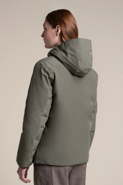 Charonne - Doudoune Réversible - Flotte #couleur_kaki-ombre